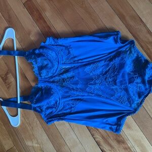 Blue Lace Bodysuit